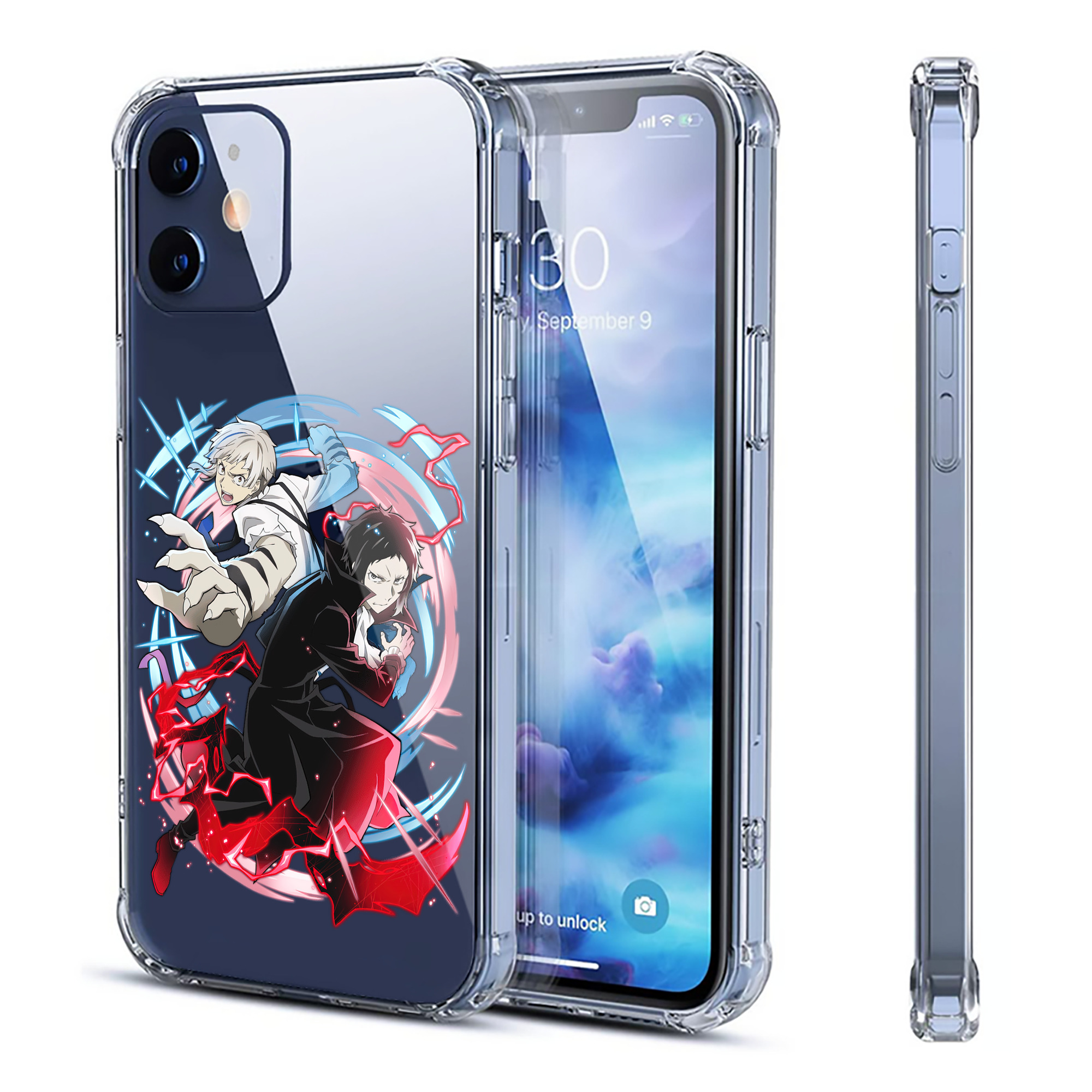 （画像用） 文豪ストレイドッグス Bungo Stray Dogs 【iPhone 12シリーズ対応】透明スマホケース（クリアソフトケース）